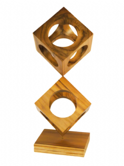 Escultura Cubo Equilibrio